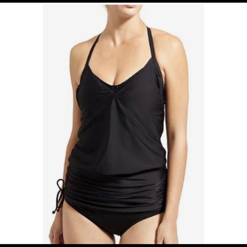 Athleta Side Scrunch Tankini Suit (32D/DD) NWT